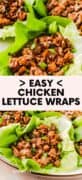 pinterest picture of chicken lettuce wraps