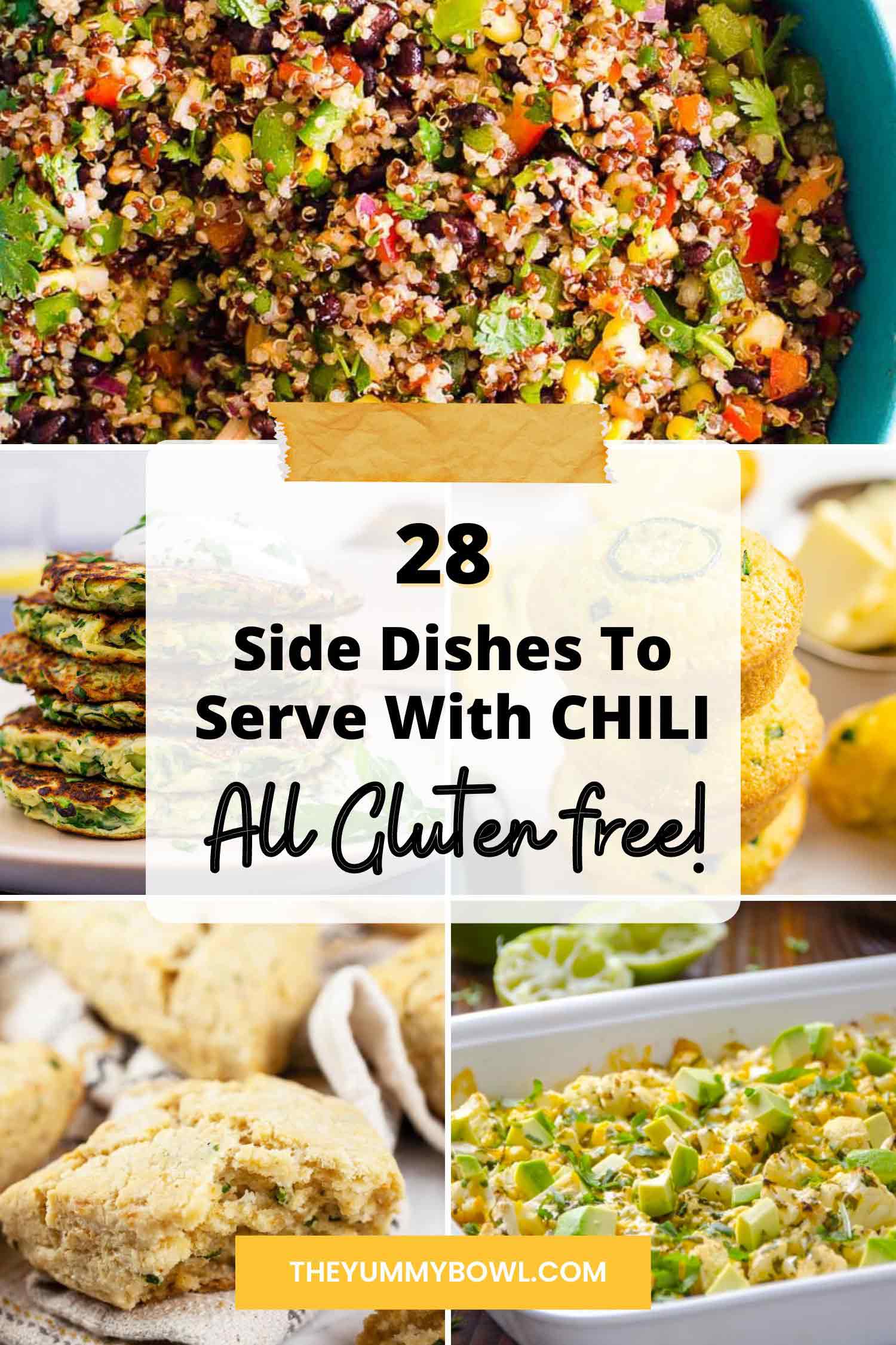 Side Dishes To Serve With Chili collage of pictures