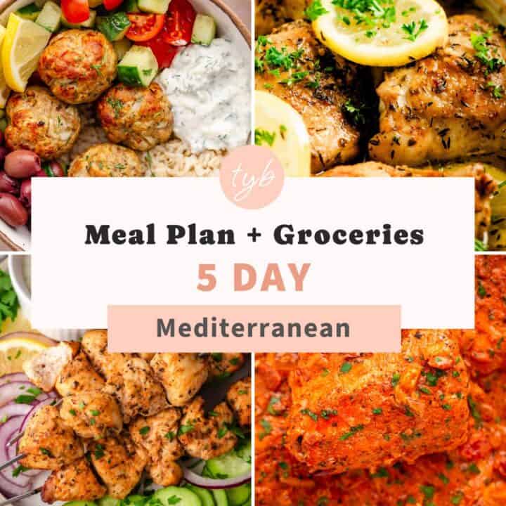 Mediterranean Diet Meal Plan for the Week (Simple Recipes)