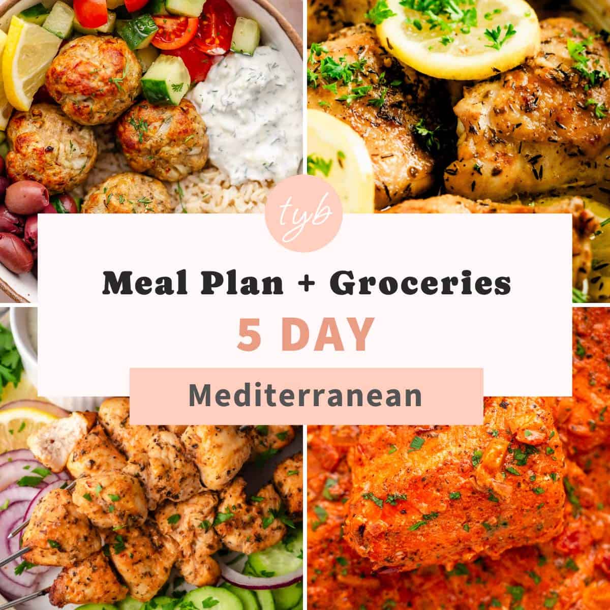Mediterranean Diet Meal Plan for the Week (Simple Recipes)