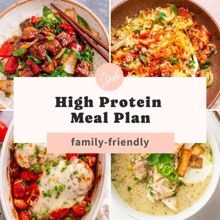 7-Day High Protein Meal Plan (Family-Friendly)