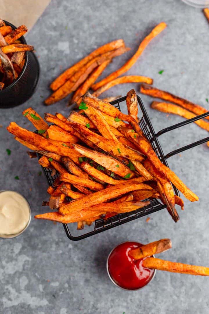 Air Fryer Sweet Potato Fries - The Yummy Bowl