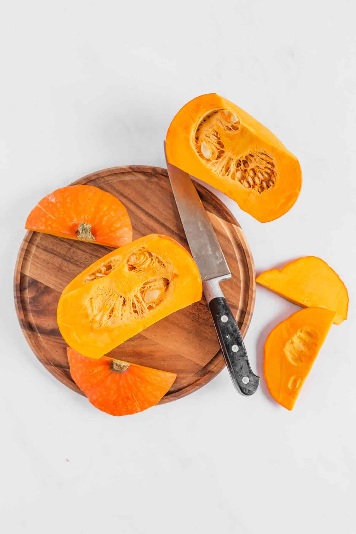 pie pumpkin peeling
