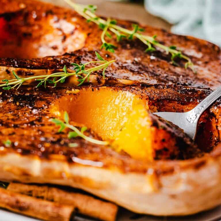 Baked Butternut Squash (With Brown Sugar and Cinnamon) The Yummy Bowl