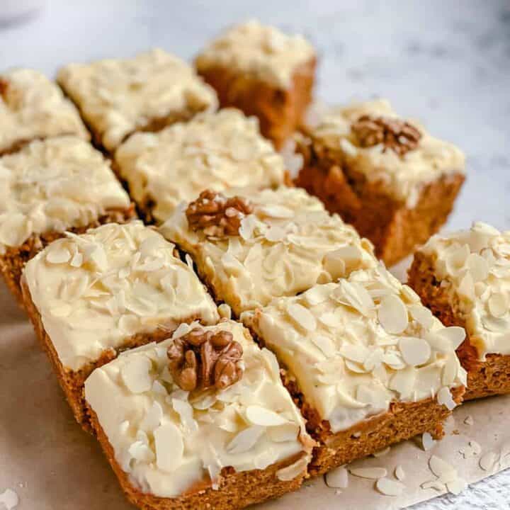 You’ll love this carrot cake recipe with carrot cream cheese frosting that is so light and full of fall flavors. It’s easy to make and is Gluten Free. You can easily whip up this cake in minutes, no mixer needed.#carrotcakeglutenfree #glutenfreecarrotcake #carrotcakerecipe #carrotcakehomemade #easycarrotcakeglutenfree #easycarrotcake