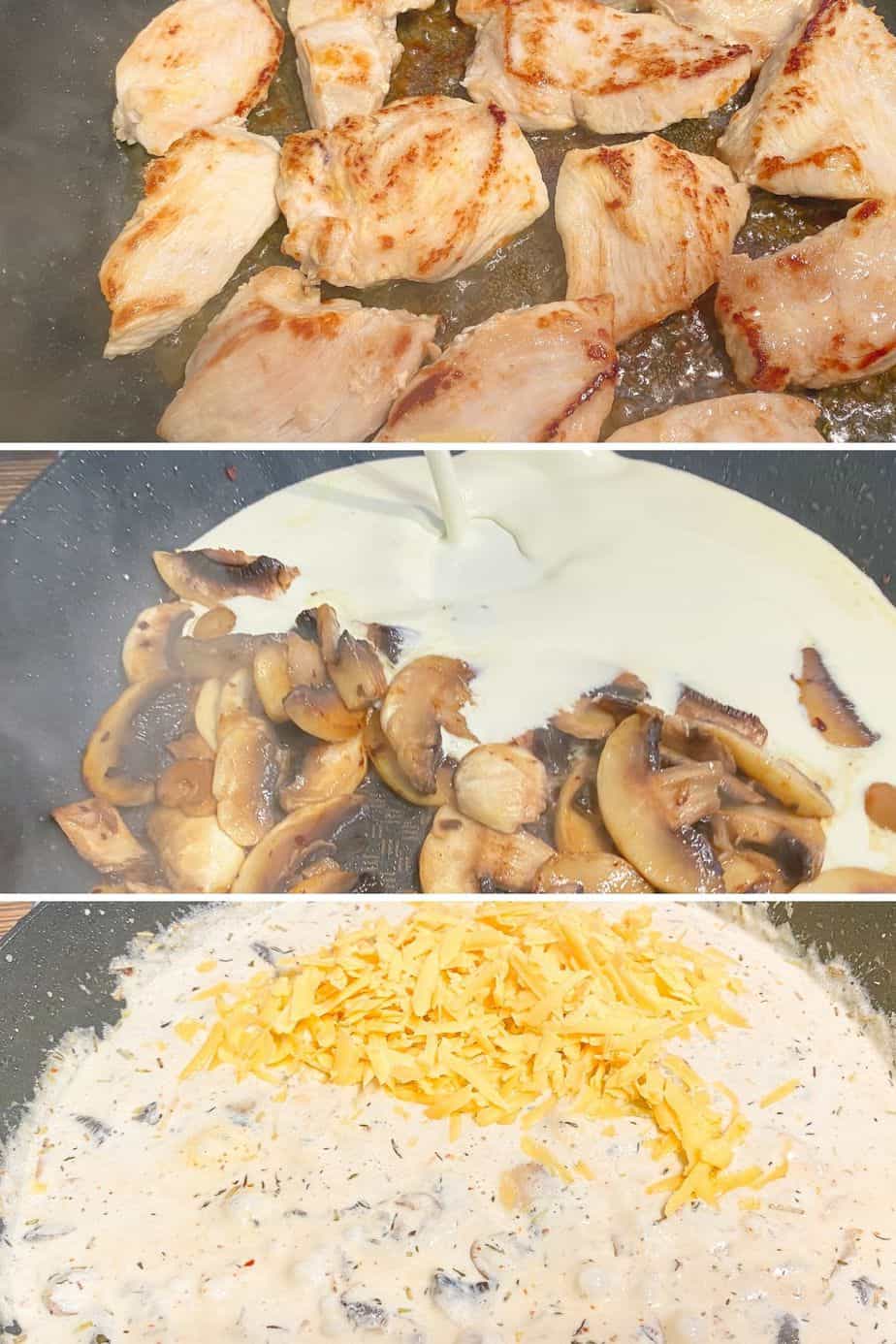 Chicken smothered in a rich and creamy cheddar sauce with parsley is a truly heartwarming , so cozy and a perfect dinner meal. Very quick and easy dinner recipe idea to make from scratch which only takes you 30 minutes to make.- The Yummy Bowl