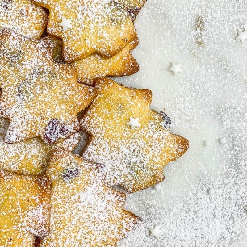 Gluten Free Christmas Tree Shortbread Cookies