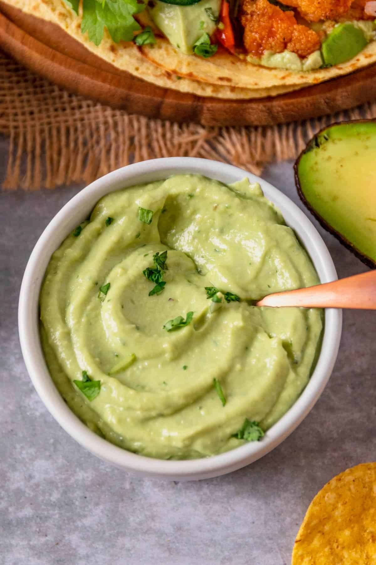 Avocado Crema With Jalapeno