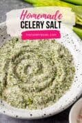 celery salt in a plate