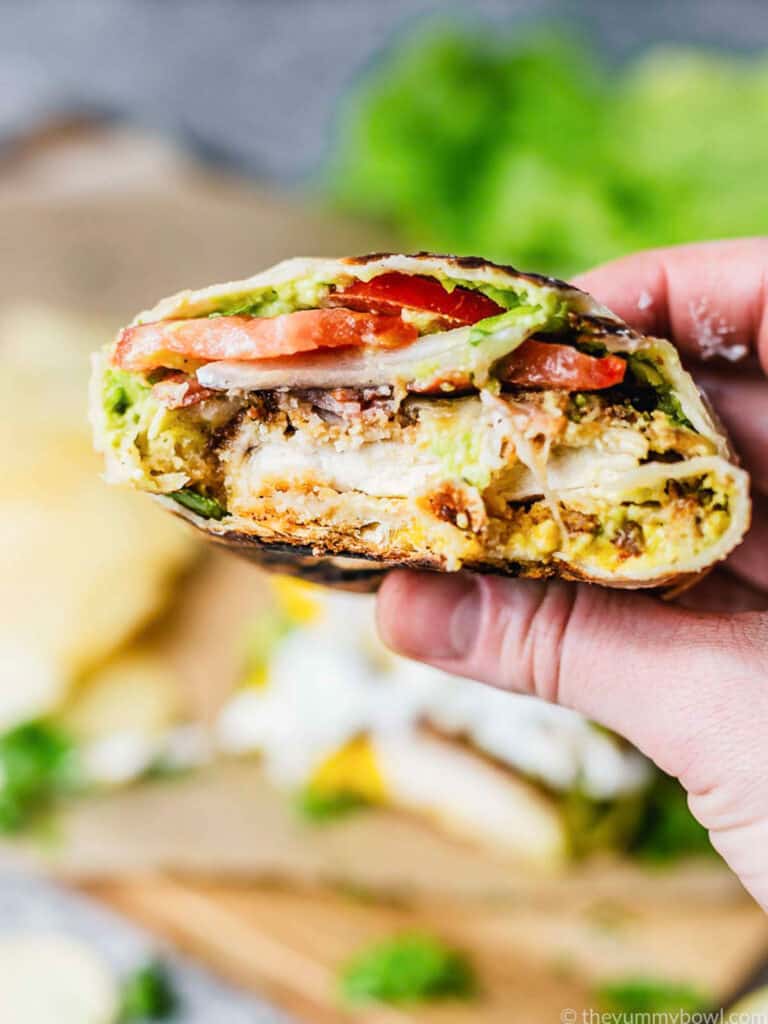 Crispy Chicken Wrap (Step by Step Photos!) The Yummy Bowl