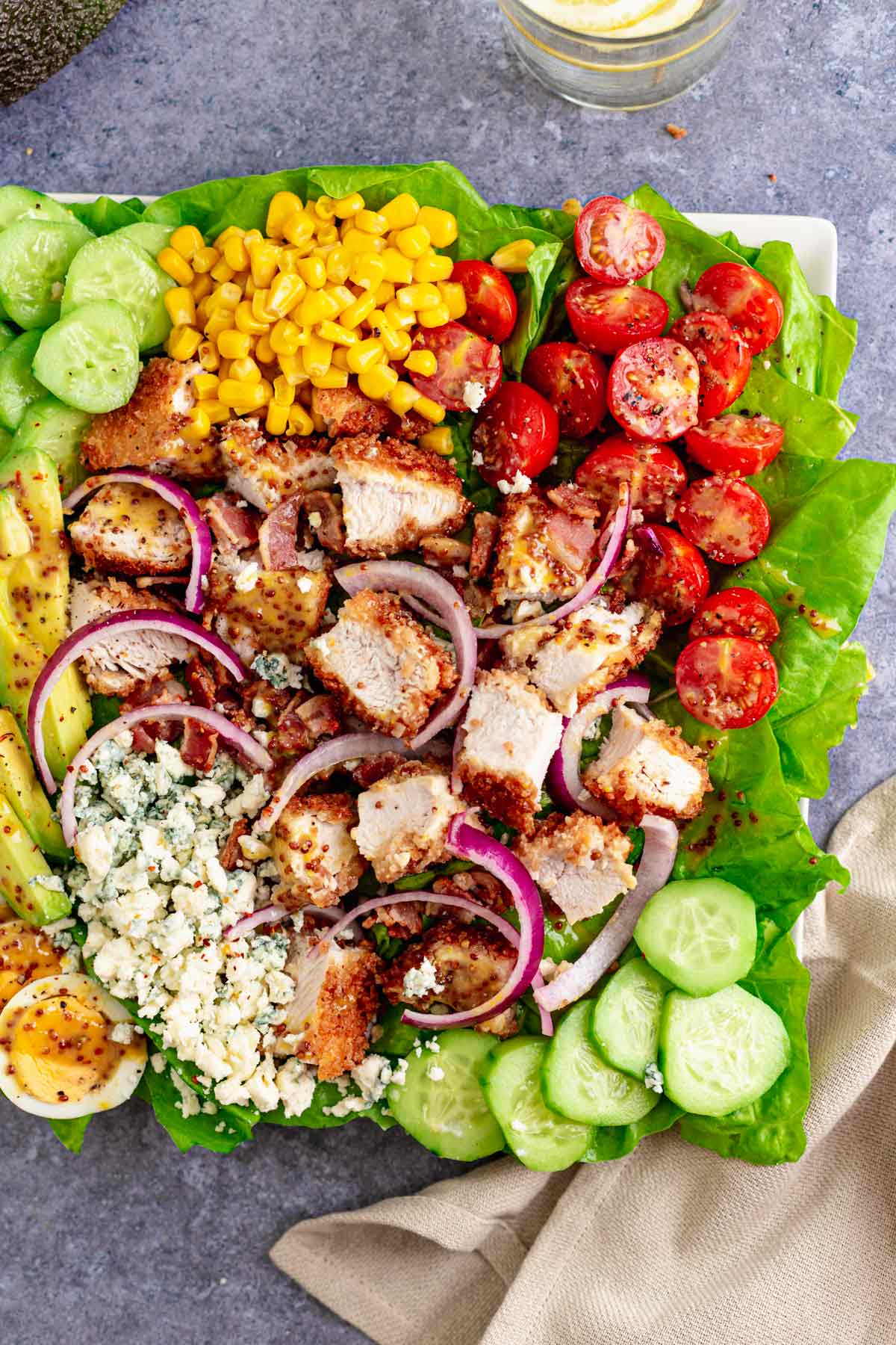 Cobb Salad With Breaded Chicken