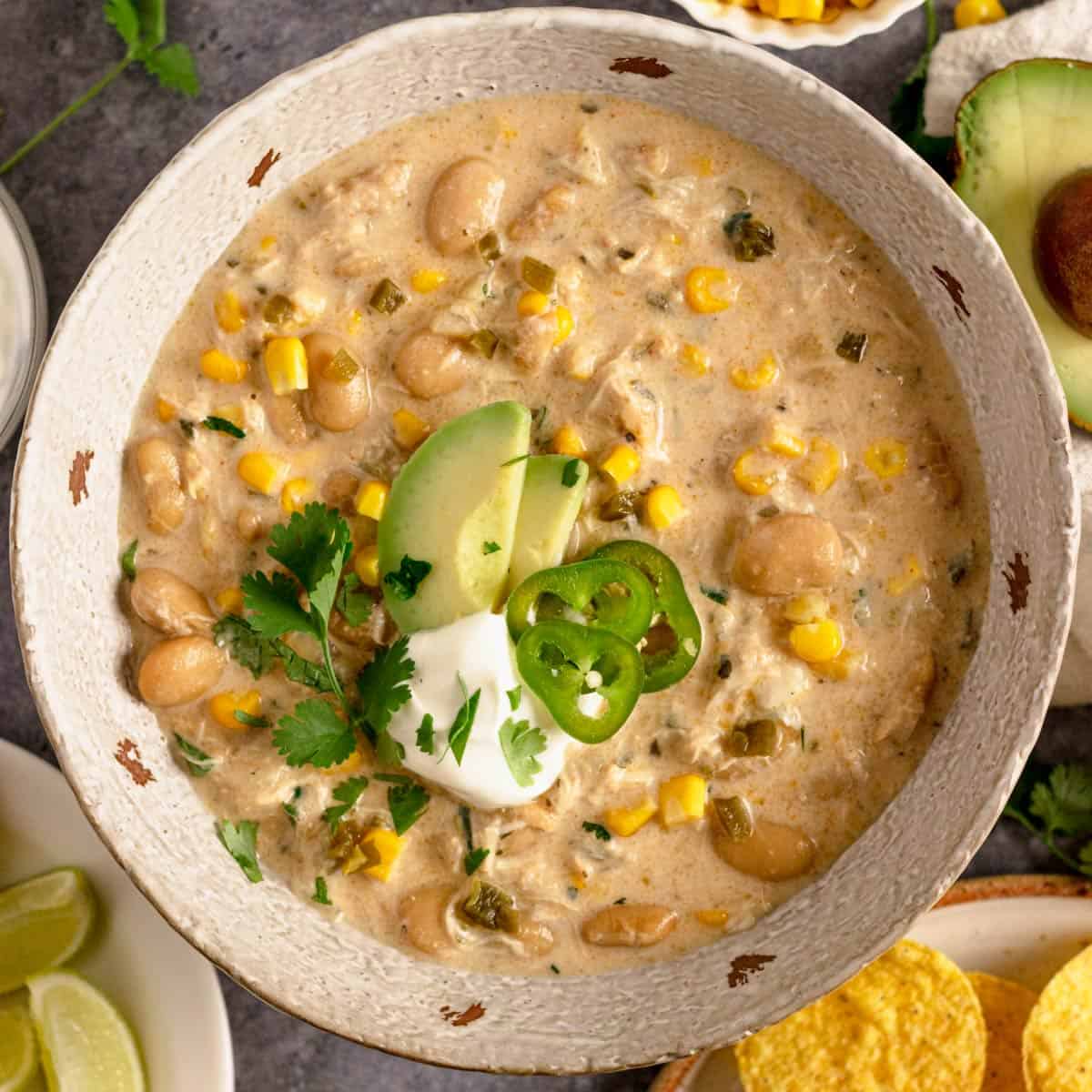 Crock Pot Chicken Chili With Cream Cheese-image