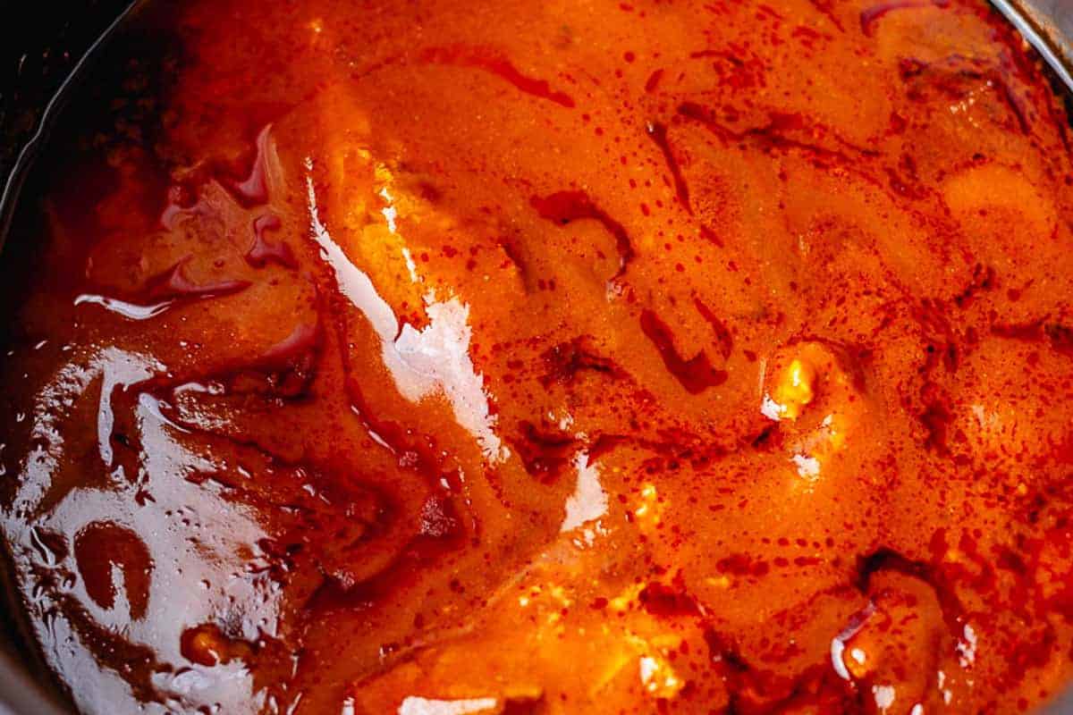 chicken enchilada in a crockpot