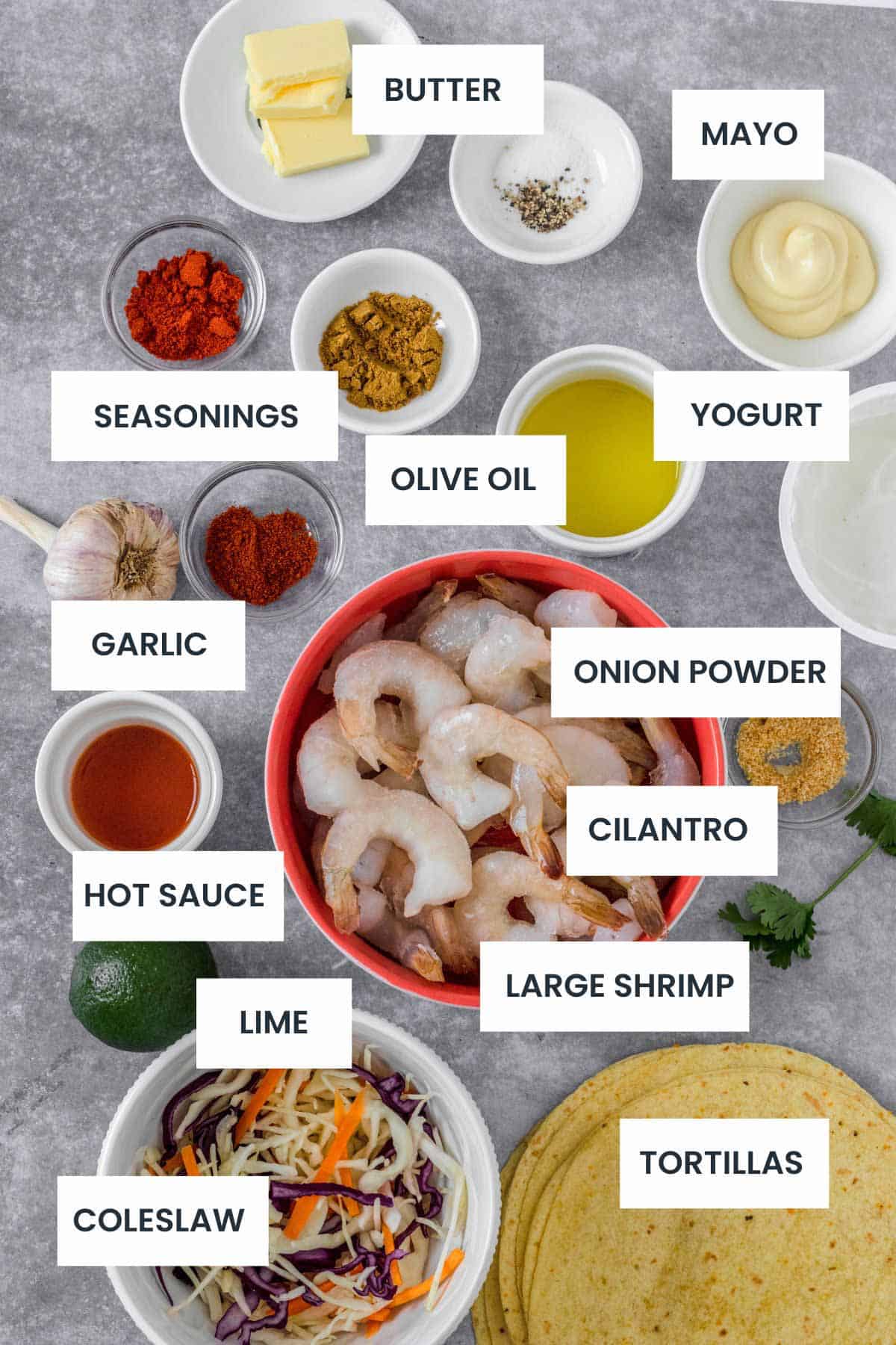 Easy Shrimp Tacos Ingredients