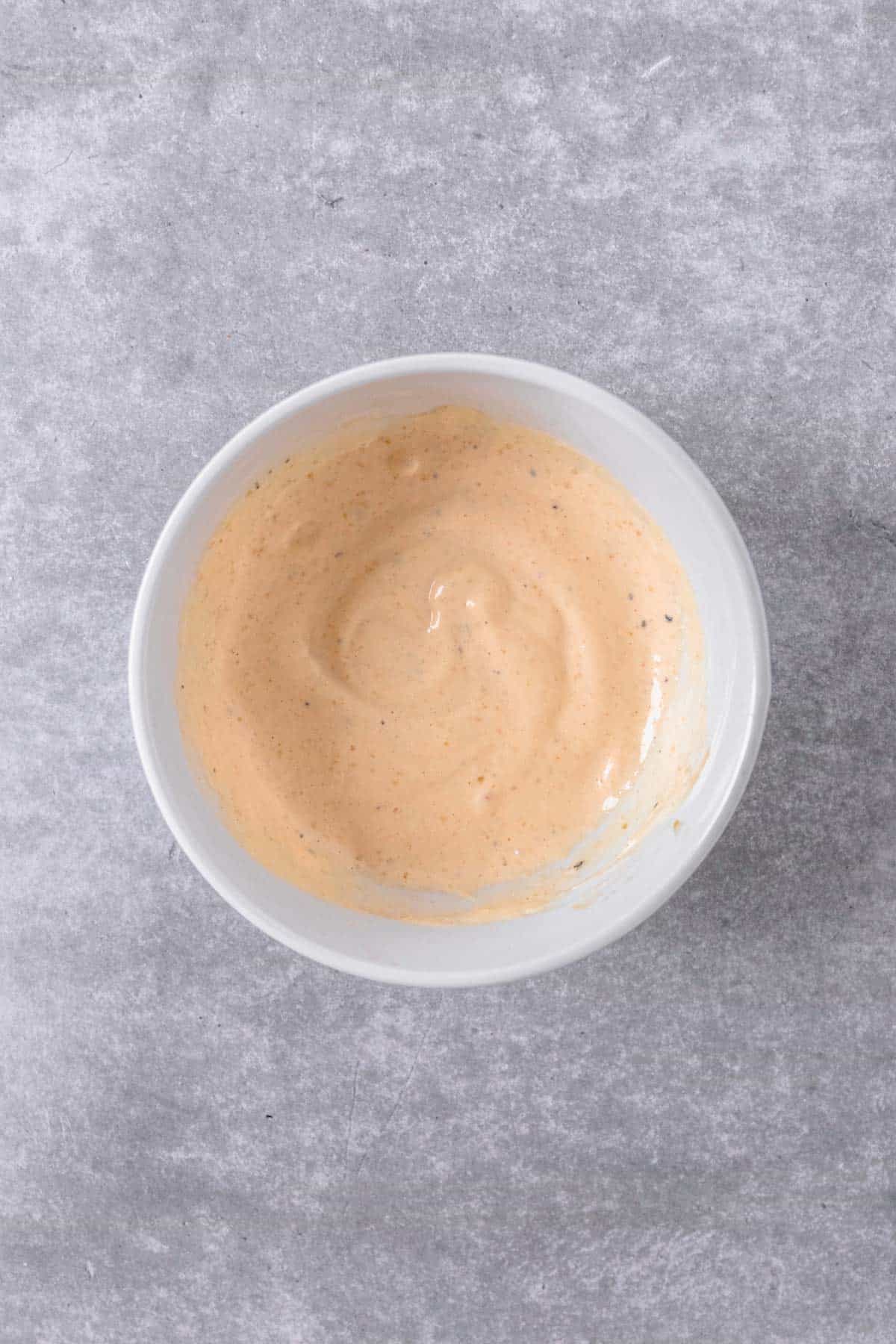 spicy mayonnaise sauce in a bowl
