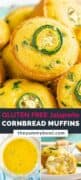 easy tasty stack of jalapeno cornbread muffins