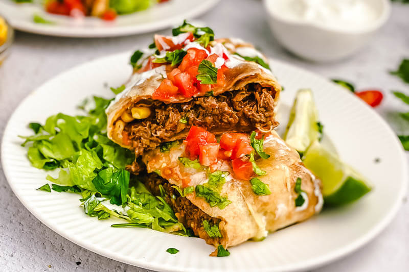 Shredded Beef Chimichanga Recipe - Design Corral