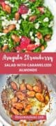 This Strawberry Arugula Salad with Caramelized Almonds is one of my favorite salads to make. It’s easy, flavorful and great for side dishes or served with grilled chicken as a wholesome dinner. Top it up with a light olive oil based salad dressing for a perfect finish.#strawberryarugulasalad #arugulasaladwithfeta #strawberrysalad #summersaladrecipe #freshsaladrecipe #strawberrysaladgrilledchicken - The Yummy Bowl