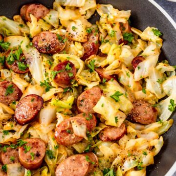 Smothered Cabbage And Sausage Skillet 1