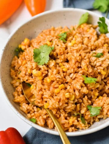 Spanish Brown Rice (Mexican Rice)