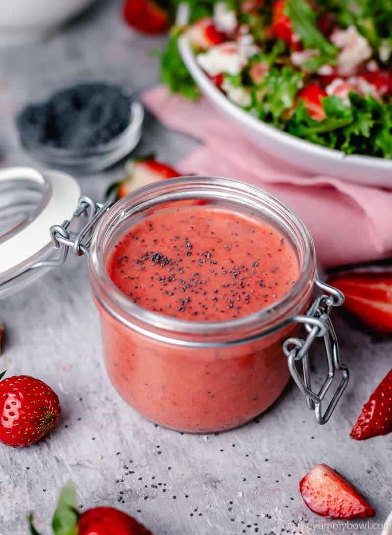 Strawberry Poppyseed Salad Dressing (Strawberry Vinaigrette)