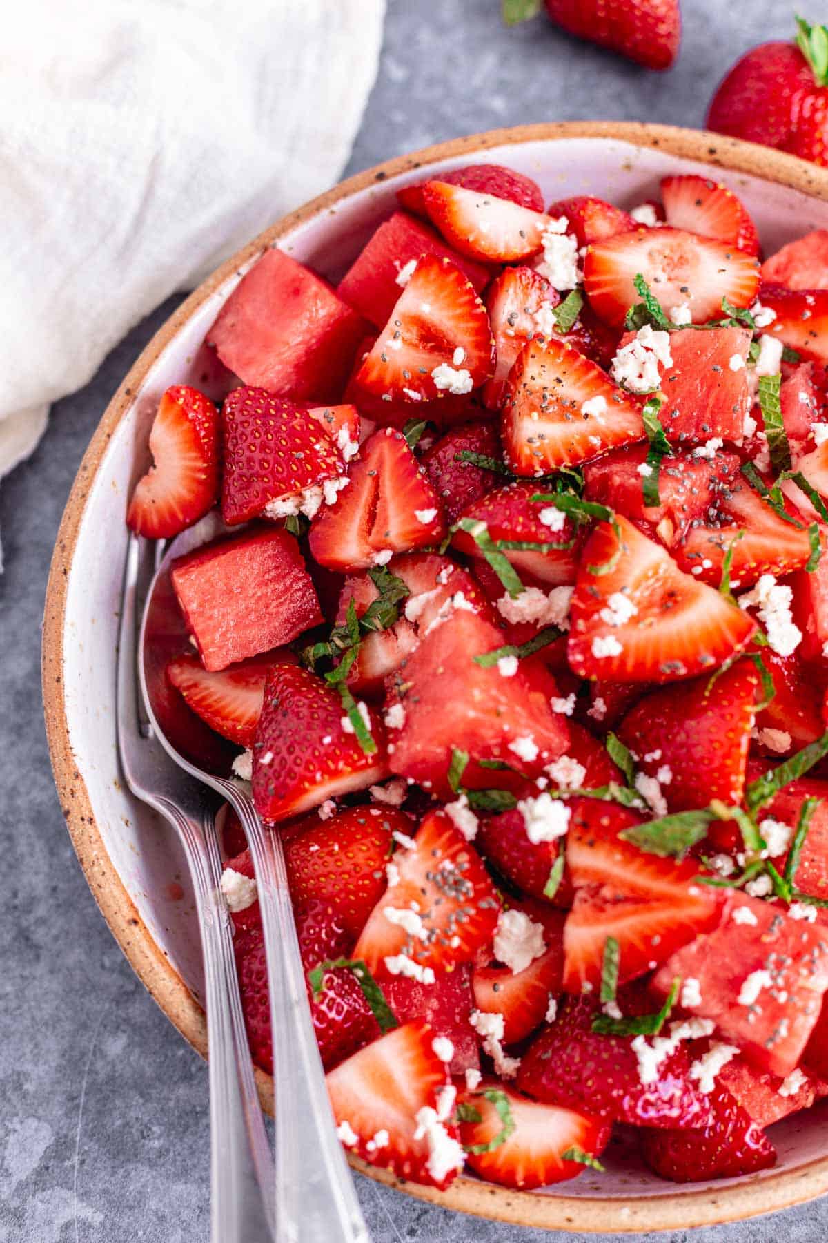 Strawberry Watermelon Salad
