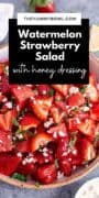 Strawberry Watermelon Salad pinterest image