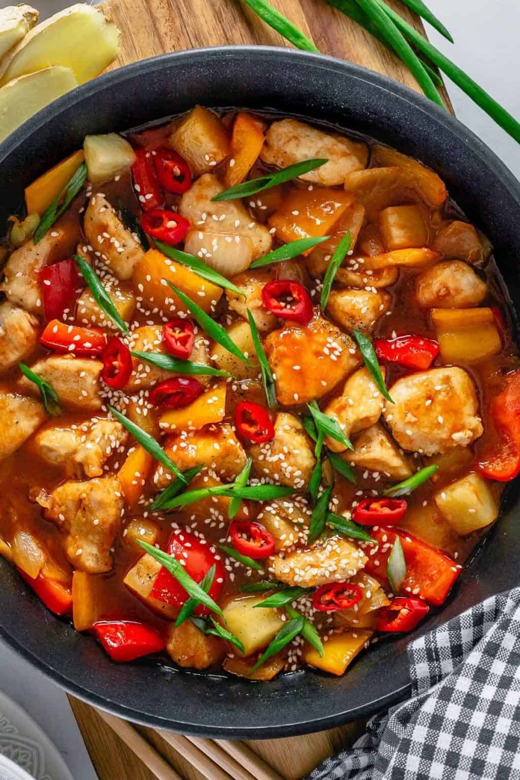 Sweet And Sour Chicken Stir Fry - The Yummy Bowl