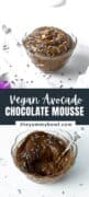 Vegan Avocado Chocolate Mousse with Lavender
