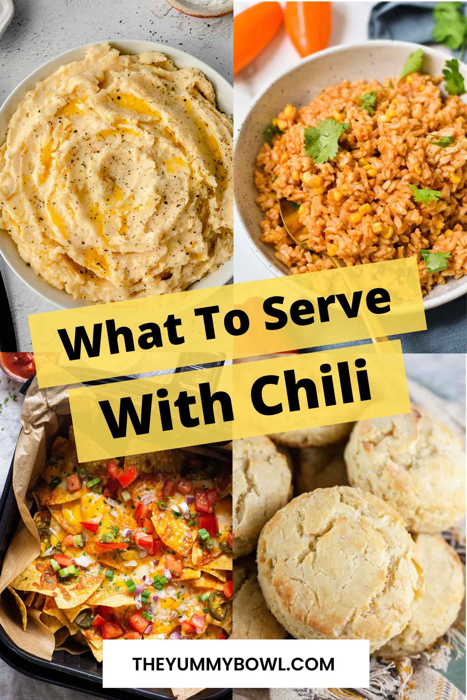 What to serve with chili collage of pictures