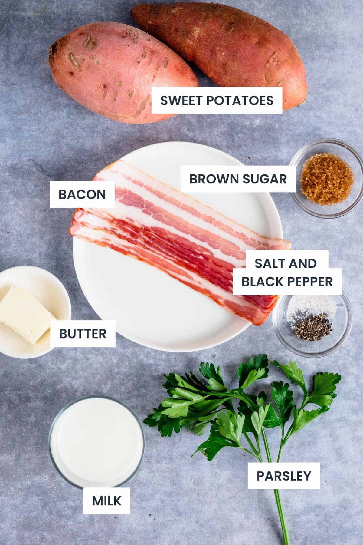 Whipped Sweet Potatoes Ingredients