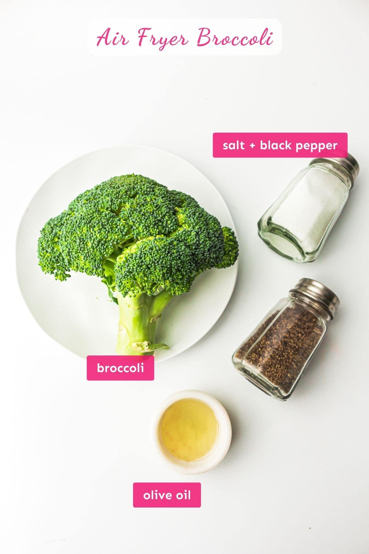 air fryer broccoli ingredients.