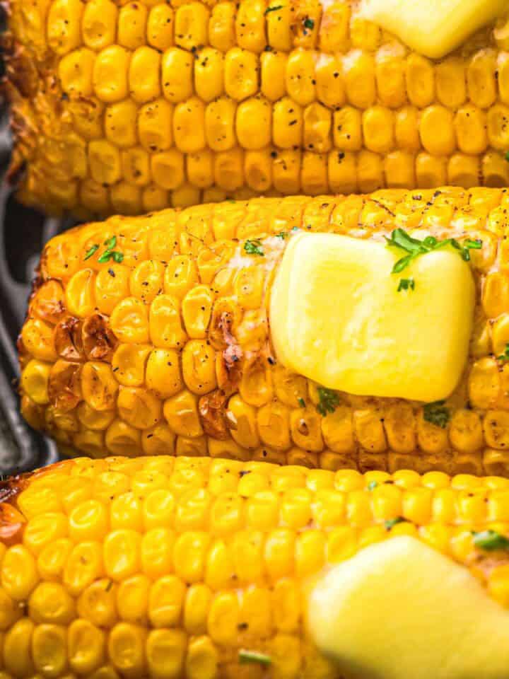 Buttery Sweetcorn in the Air Fryer - No Boiling Needed.