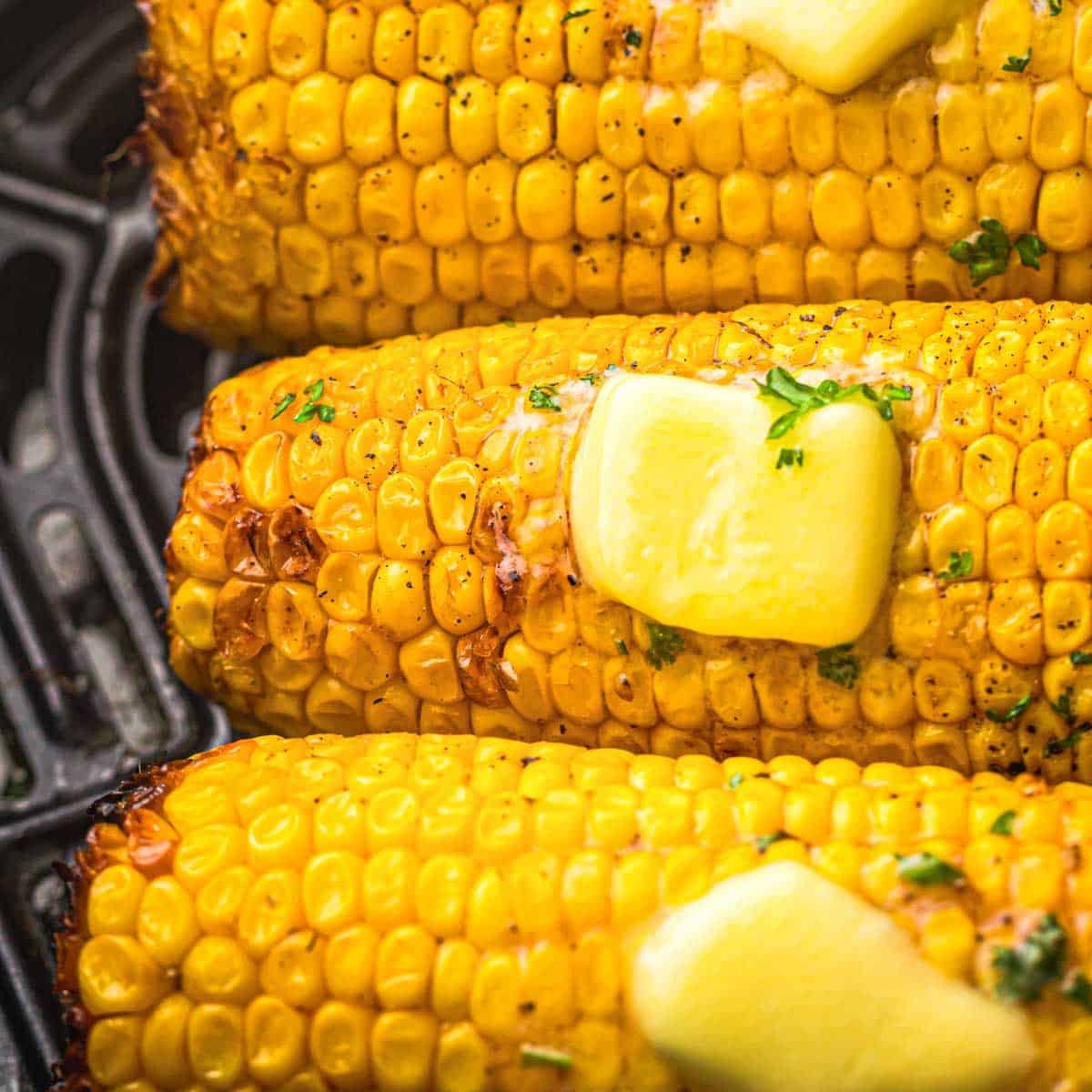 Buttery Sweetcorn in the Air Fryer - No Boiling Needed.