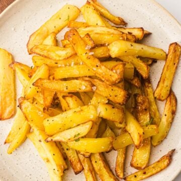 homemade fries in air fryer.