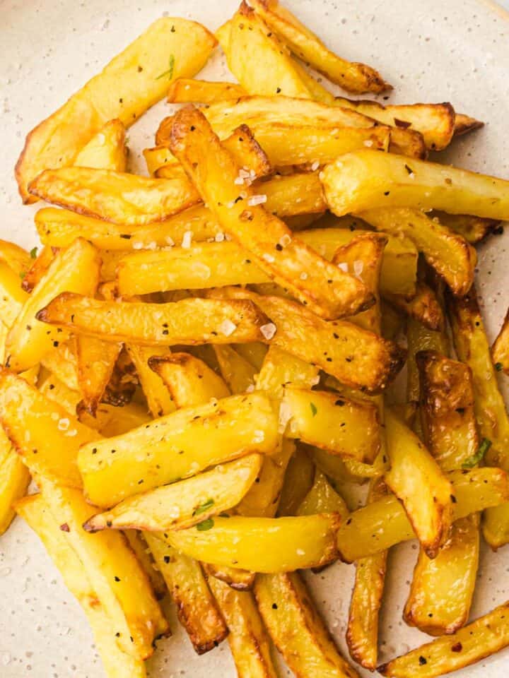 homemade fries in air fryer.