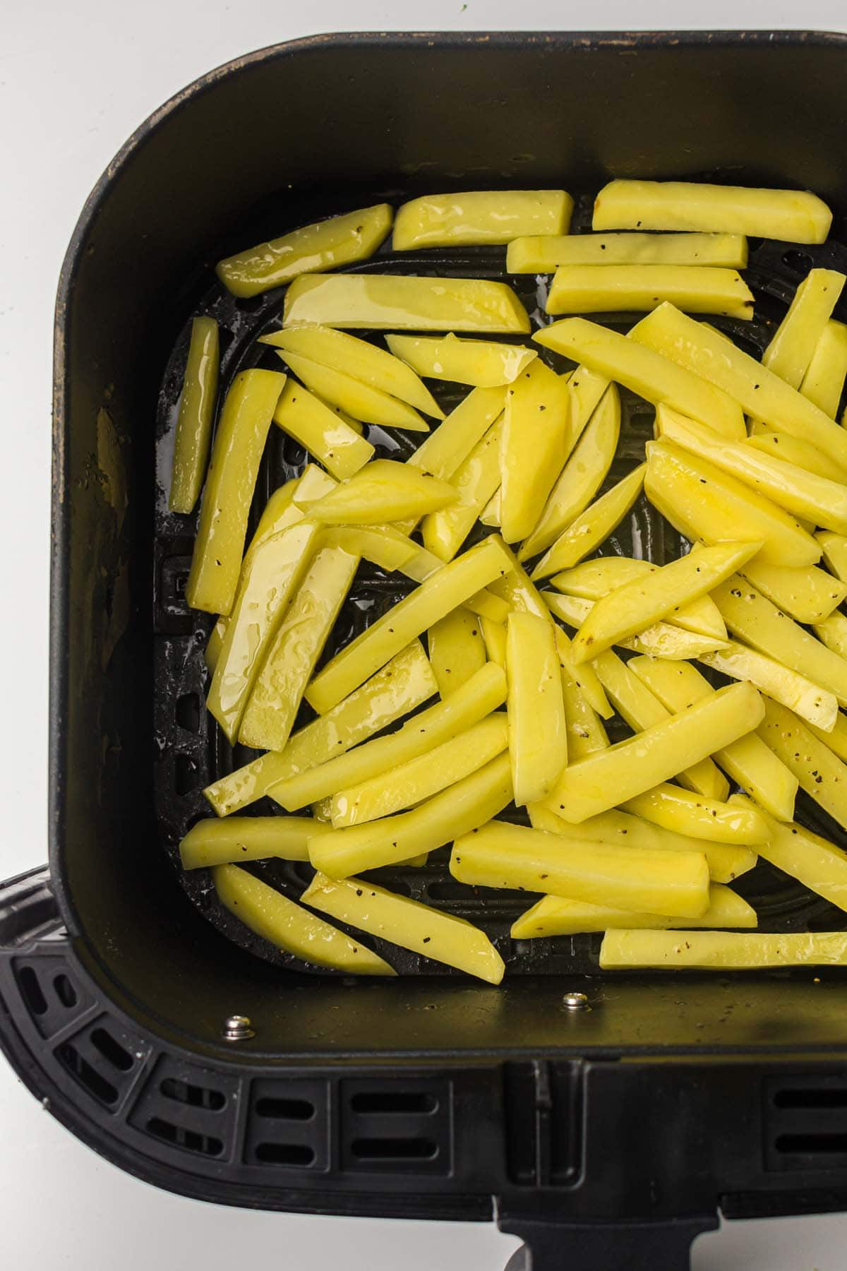 homemade fries in air fryer.