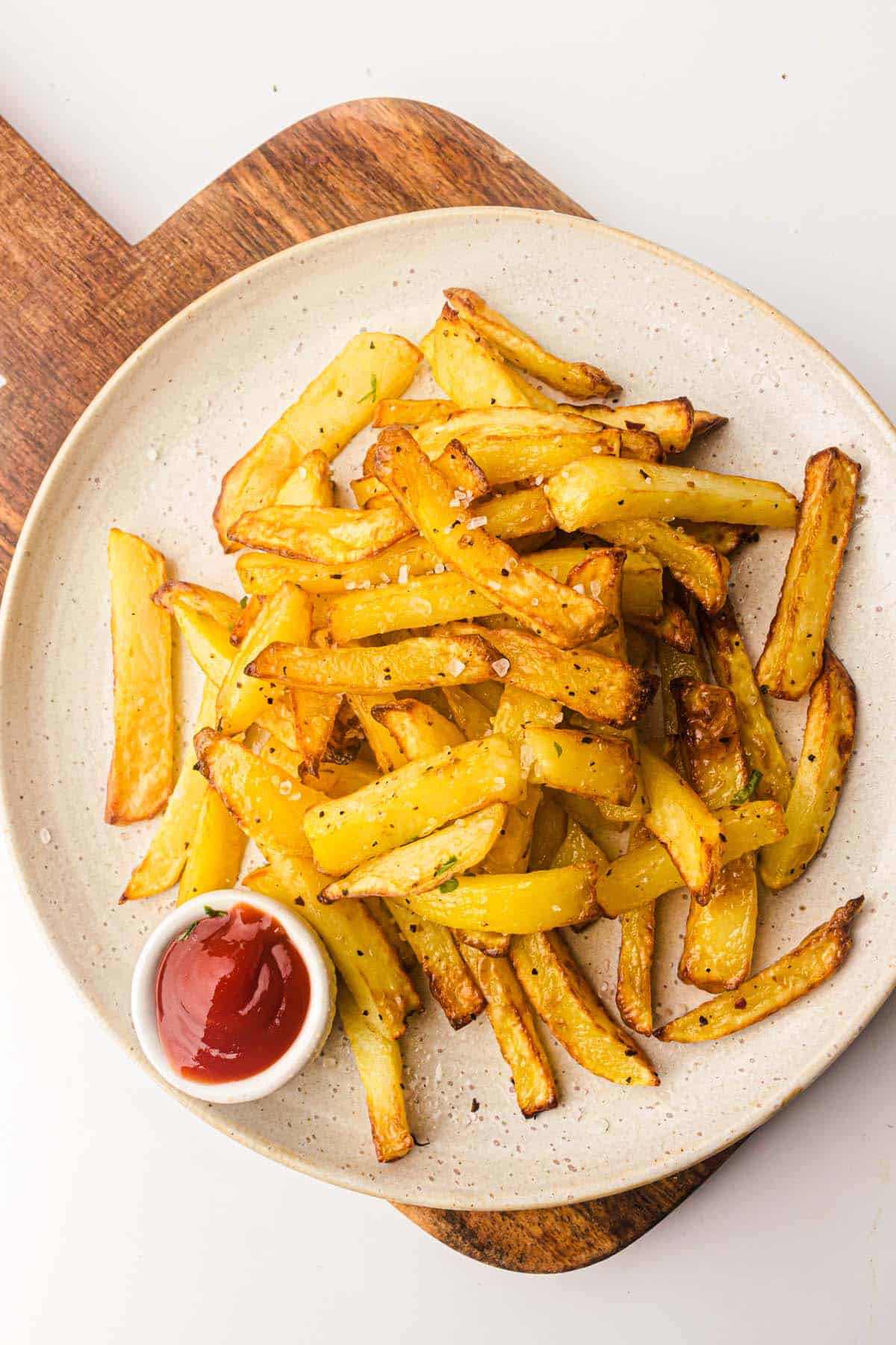 homemade fries in air fryer.