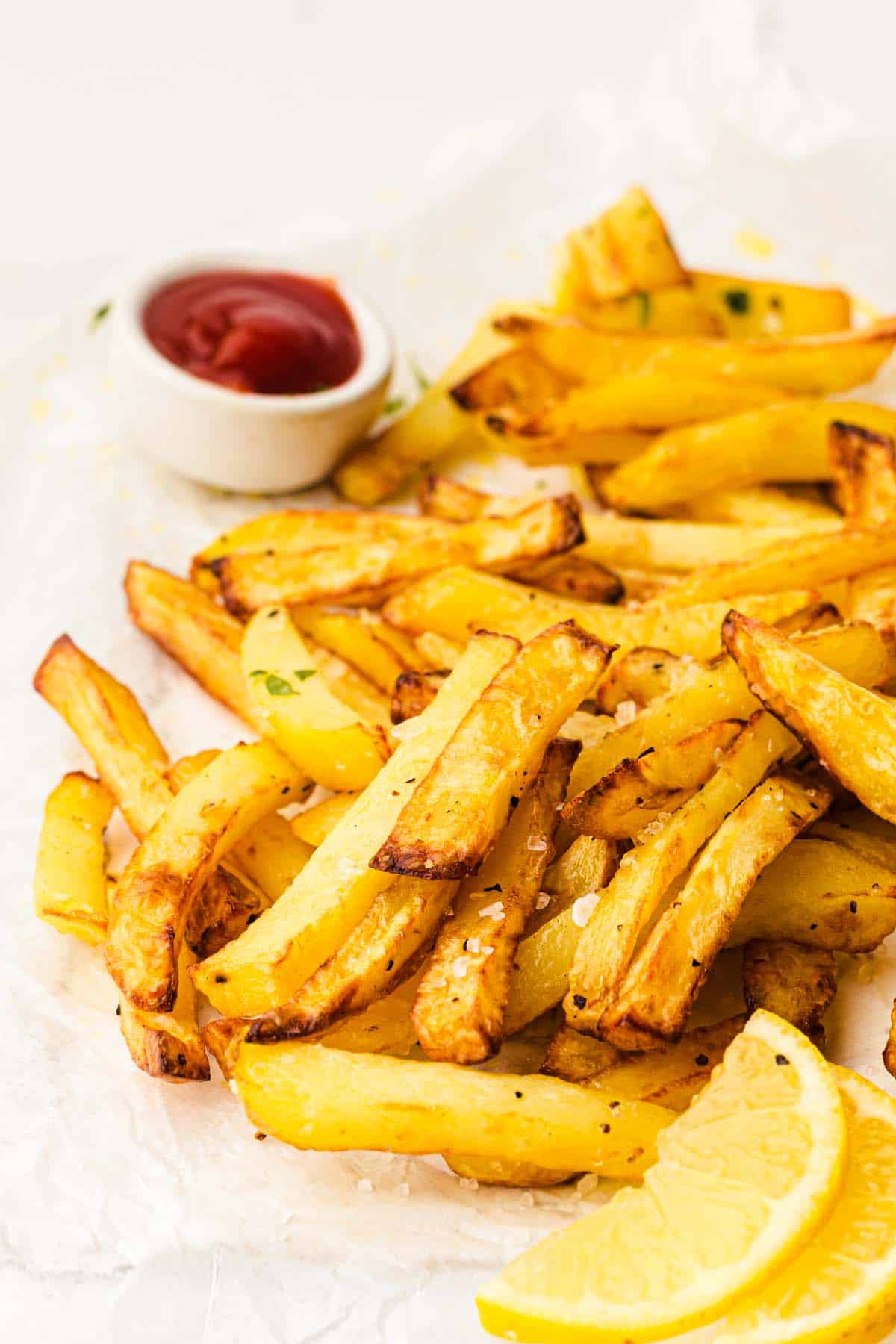 homemade fries in air fryer.