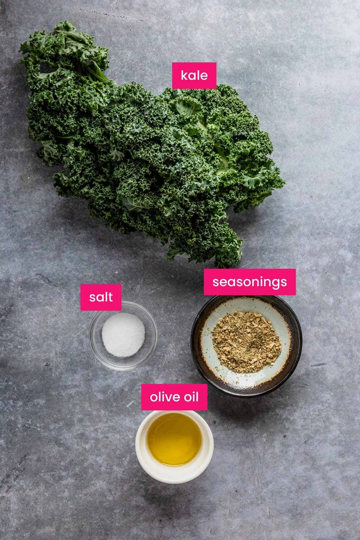 air fryer kale chips ingredients