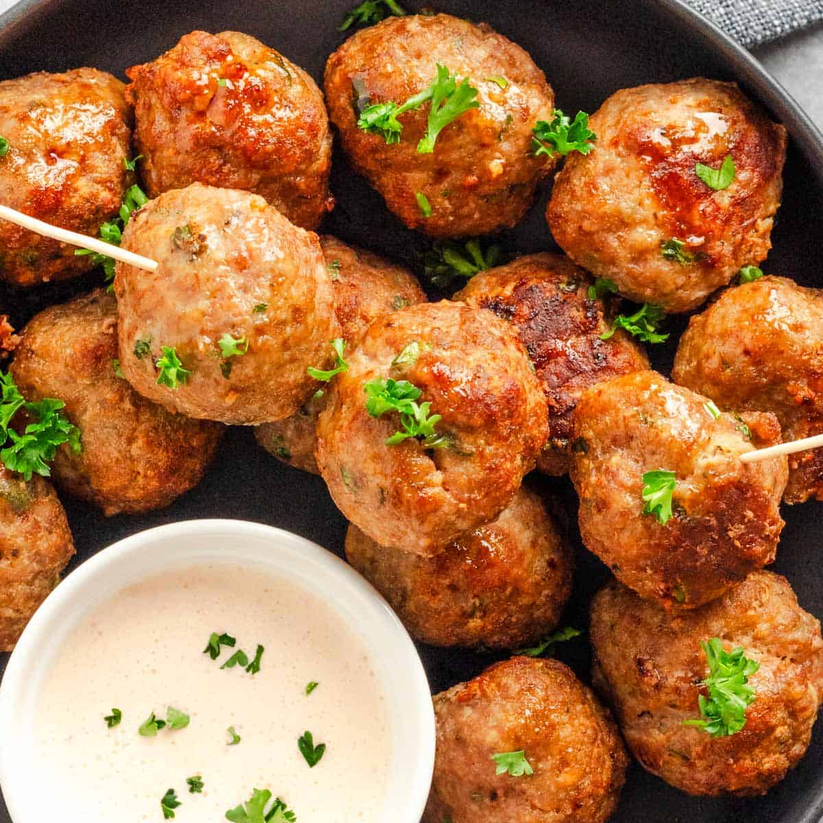 The Best Juicy Air Fryer Meatballs