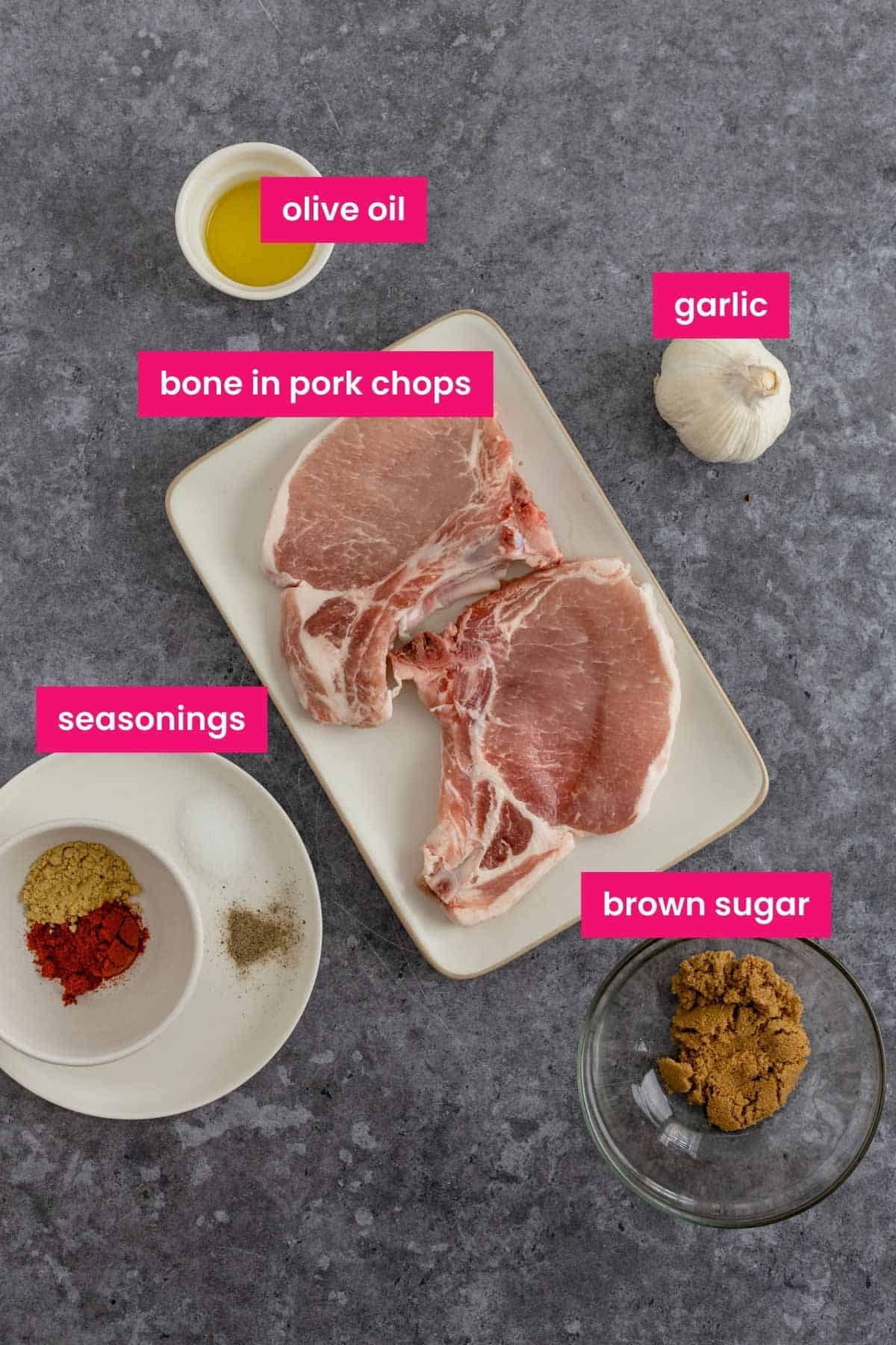nine minute air fryer pork chops ingredients