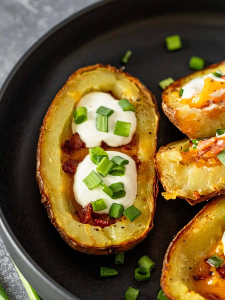 potato skins with filling.