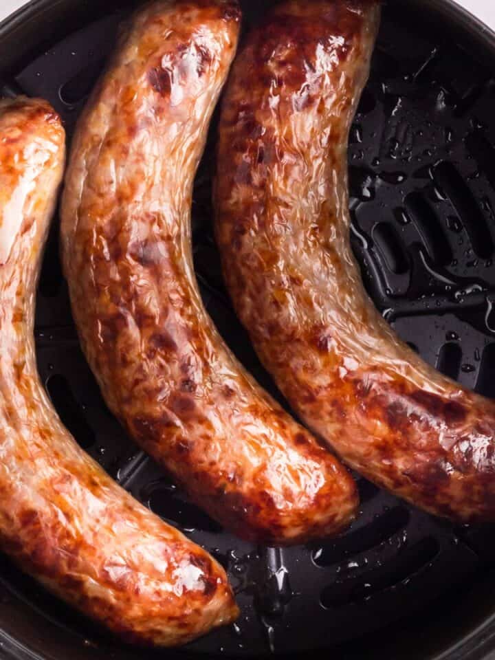 sausages in air fryer.