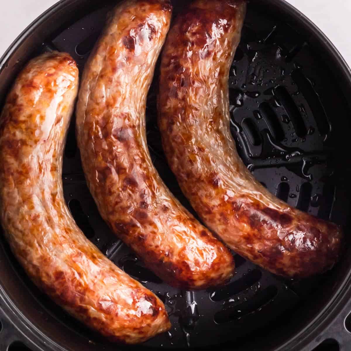 sausages in air fryer.