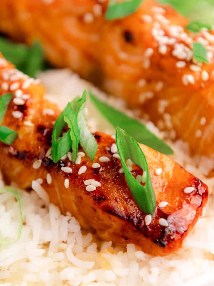 air fryer teriyaki salmon.