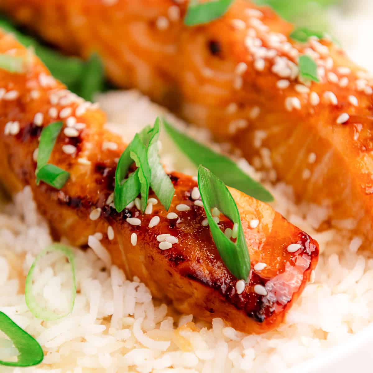 air fryer teriyaki salmon.
