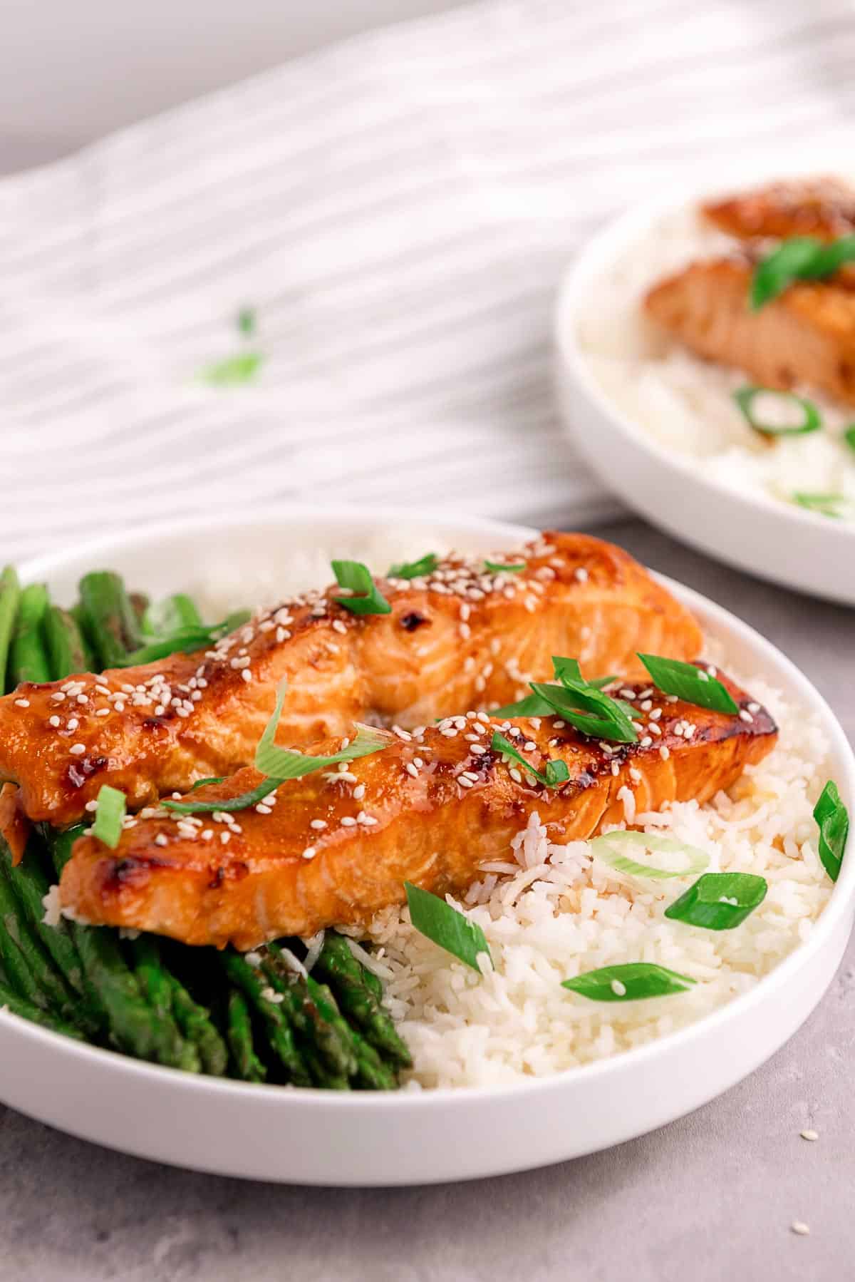 air fryer teriyaki salmon.