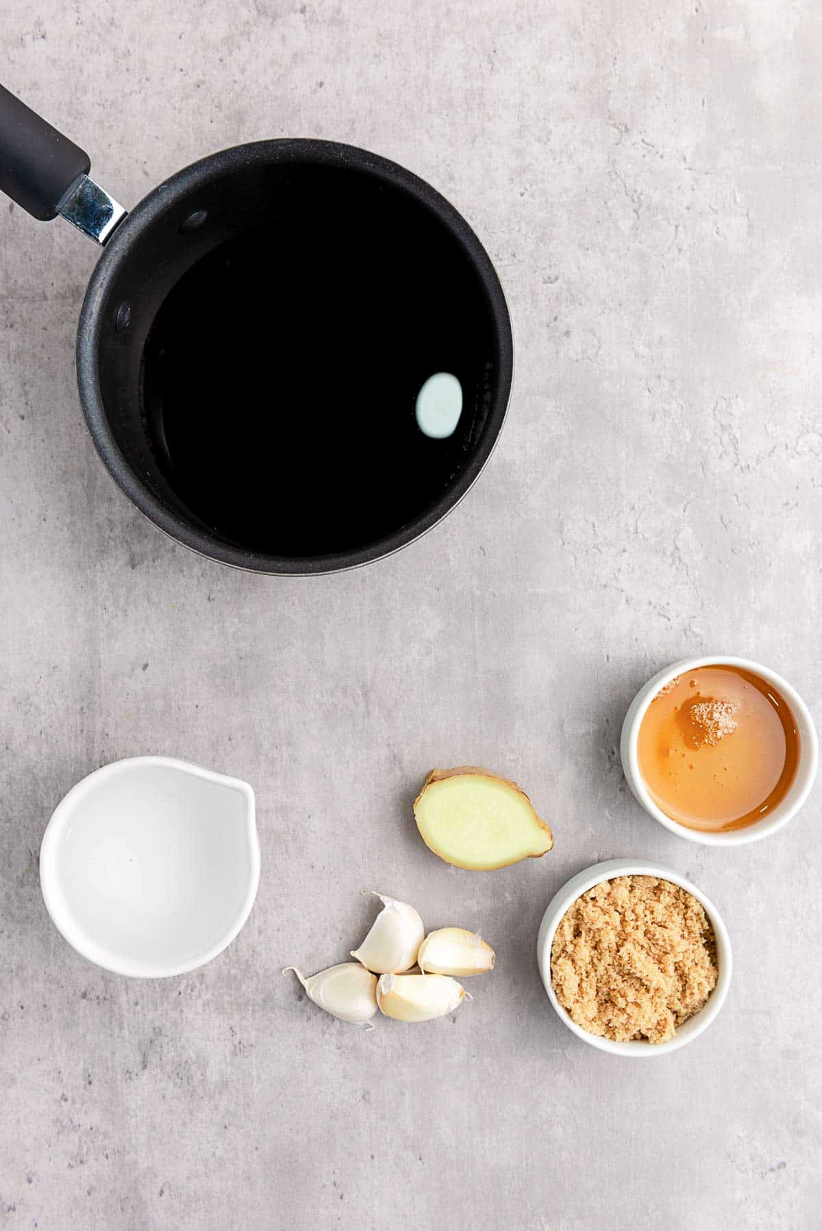 teriyaki sauce in a bowl.