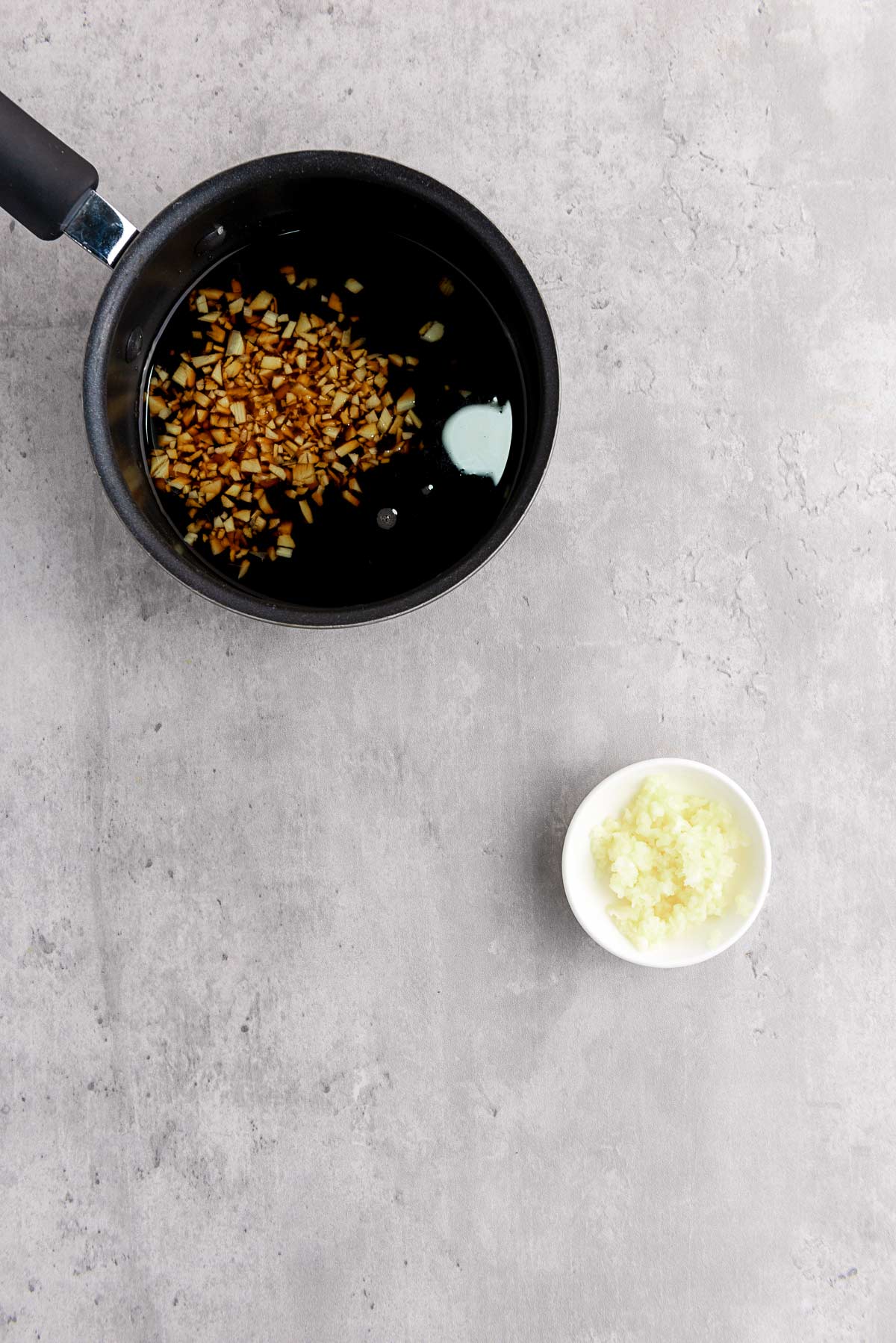 teriyaki sauce in a bowl.